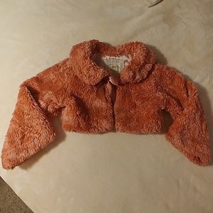 FAUX FUR PINK JACKET SIZE 4T